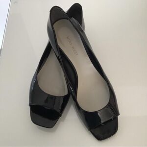 Nine West black lacquer Women shoes